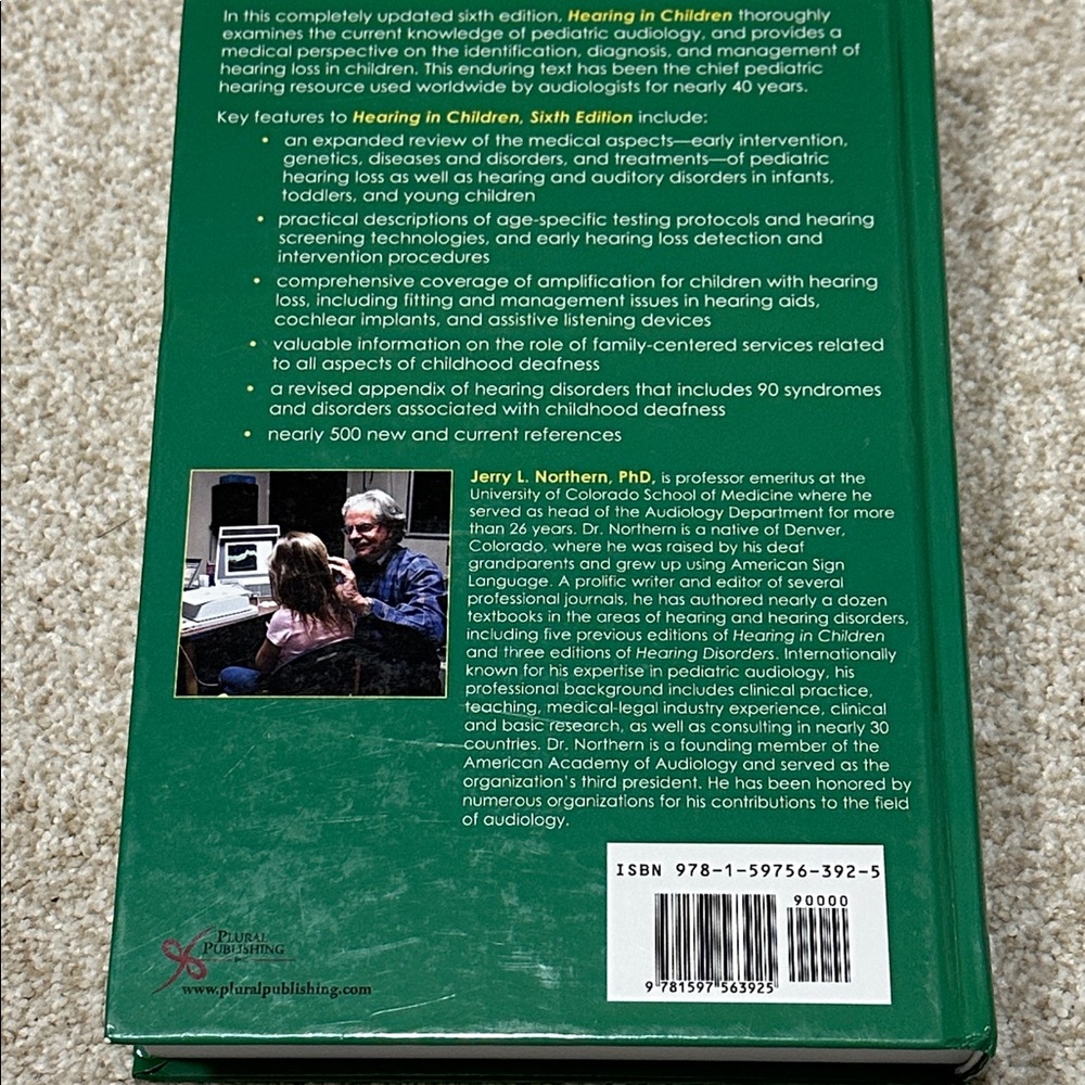 Hearing in Children 6th Ed by Northern and Downs - Hardcover Textbook 702 pgs - Picture 3 of 8